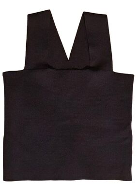 House of Harlow 1960 Black Structured Crop Top Tank Women’s Size Small